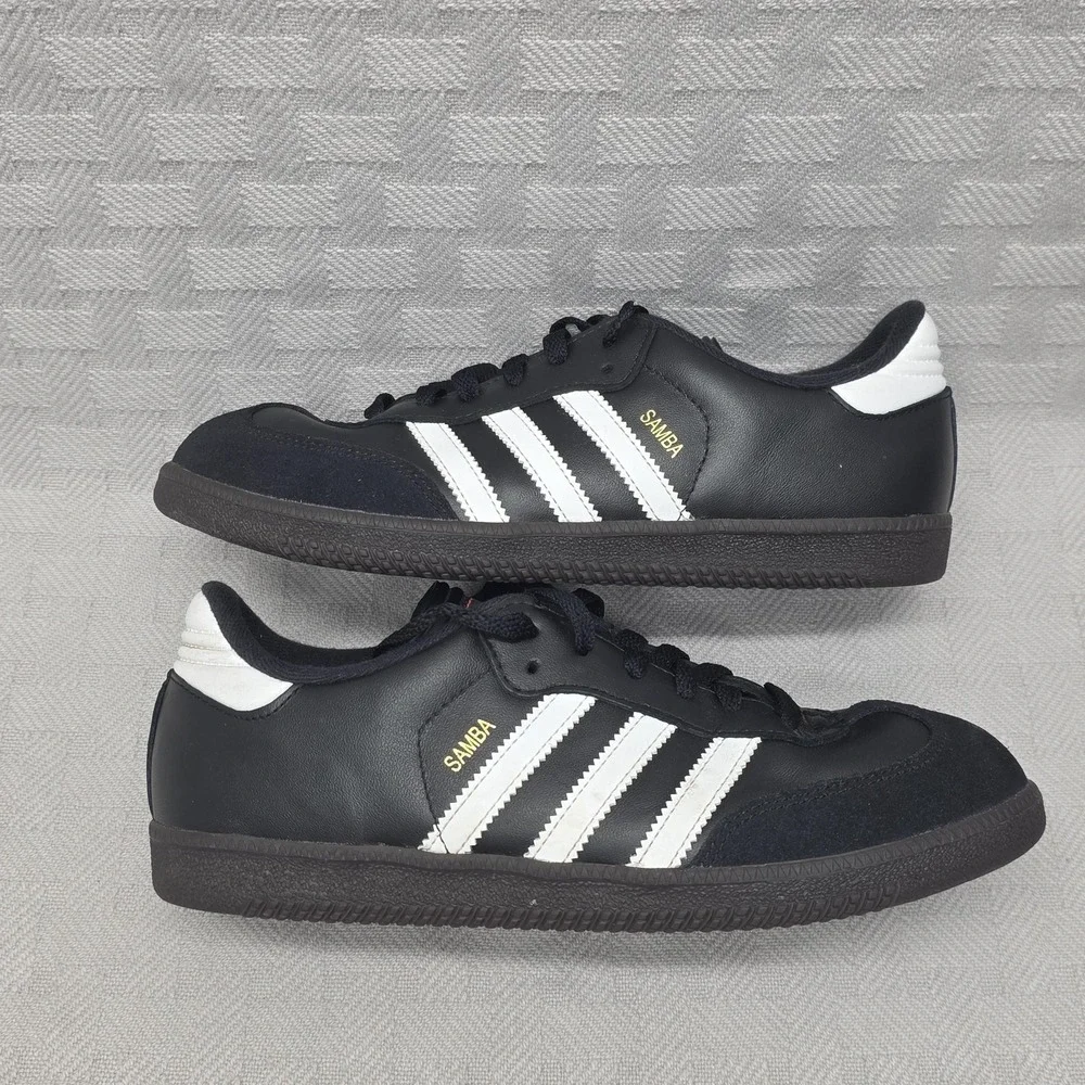 Adidas Samba Mens Size 6 Black White Leather Sneaker Trainer ART 036516